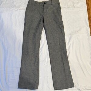 Banana Republic Women’s Charcoal Gray Patterned New Martin Trouser Pants